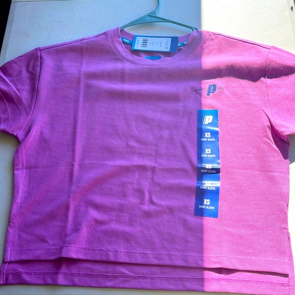 Prince Pickleball Women's Short Sleeve Cropped T-Shirt - Lilac - Picture 1 of 1